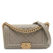 Pre-owned Gra stoff Chanel Flap Bag