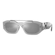 Transparent Ruthenium/Silver Sunglasses