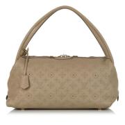 Pre-owned Brunt skinn Louis Vuitton veske