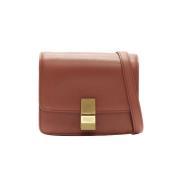 Pre-owned Brunt skinn Celine Crossbody veske