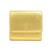Pre-owned Loewe lommebok i gullskinn