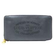 Pre-owned Gra Louis Vuitton lommebok i skinn