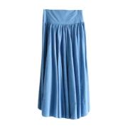 Lyseblå Cathrine Hammel Light Blue Denim Skirt Skjorter