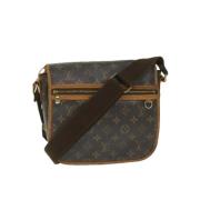 Pre-owned Brunt lerret Louis Vuitton Bospori