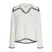 Yasstitch Ls Knit Pullover - Birch/Black