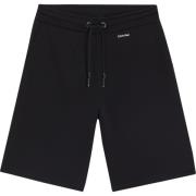 Black Calvin Klein Nano Logo Cot Modal Sweatshorts Shorts