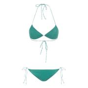 Grønn Aqua Lurex Trekant Bikini