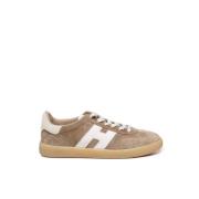 Beige Semskede Sneakers