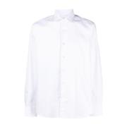 Hvit Langarmet Skjorte