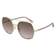 Gullbrune solbriller Ch0042S