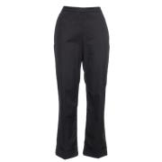 Slim Cotton Gabardine Cropped Pants