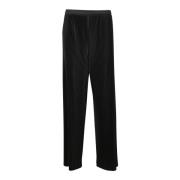 High-waist pleated trousers