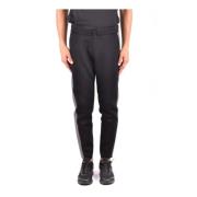 Svart Bomull Tracksuit Jump Sweats