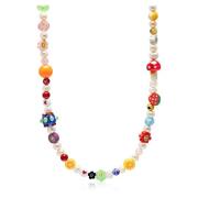 Men's Fruity Pearl Choker with Assorted Beads