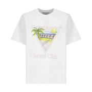 Herre Tennis Club Logo T-skjorte