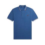 Slim Fit Twin Tipped Polo - Midnight Blue / Snow White / Oxblood