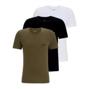 3-Pack Bomull Jersey Logo Intime T-Skjorter
