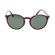 Stilige solbriller med runde linser