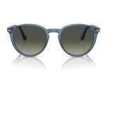 Marineblå Solbriller med Gråtonede Glass
