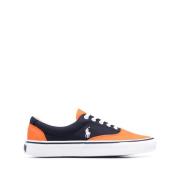 Navy/Orange Pony Sneakers