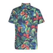 Tropisk Trykk Kortermede Skjorter