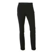 Stilige svarte rette bukser for kvinner