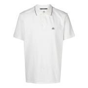 Hvit Stretch Piquet Polo Shirt