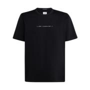 Retro Print Svart Metropolis T-skjorte