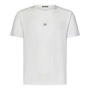 Hvite T-skjorter og Polos med C.p. Company Logo
