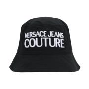 Svart Bomullshatt for Menn med Versace Jeans Couture Logo - L