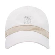 Hvit Hatt med Brodert Logo