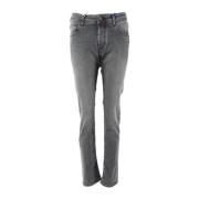 Grå Slim-Fit Jeans for Menn