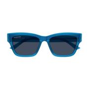 Blå Firkantet Solbriller