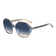 Blå Shaded Solbriller for Kvinner
