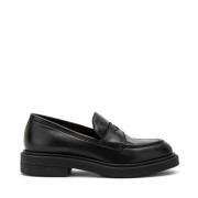 Svarte Clam Loafers