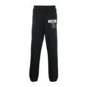 Herre Svart Grafisk Print Sweatpants