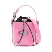 Flamingo Pink Mini Daisy Bucket Bag