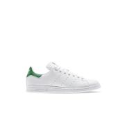 Hvitt Skinn Grønn Innsats Sneakers
