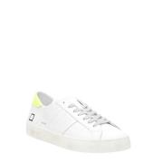 Hvite og gule lær sneakers