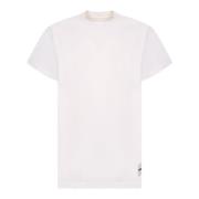 Hvite T-Skjorter i Minimalistisk Stil - 3-Pack