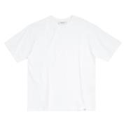 Hvit Økologisk Bomull T-Skjorte for Menn