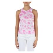 Ribbet Bomull Stretch Tank Top