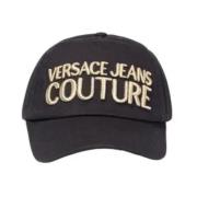 Svart Bomullshatt for Menn med Versace-logo