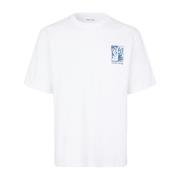 White Samsøe Samsøe Sawind Uni T-Shirt 11725 T-Skjorter Poloshirt
