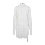 Hvit Lang Skjorte med Belte