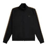 Sort Fred Perry Contrast Tape Track Jacket Overdeler