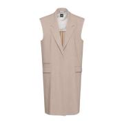 Boss Womenswear Beige Jewela Blazer Vest