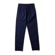 Lette bukser - ensfarget marineblå
