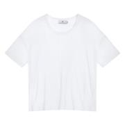 Klassisk Melis Lin Hvit T-skjorte