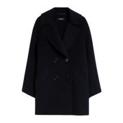 Dobbeltspent Ull Pea Coat